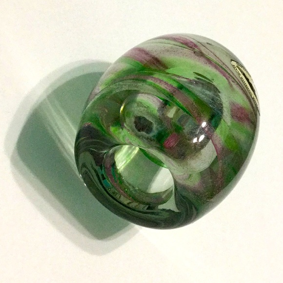 Vintage Ngwenya Glass Swirl Glass Candlestick - Picture 4 of 5